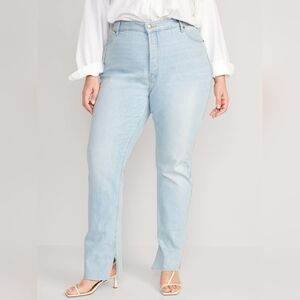 24 • Old Navy • Extra High-Waisted Button-Fly Kicker Boot-Cut Side-Slit Jeans 54